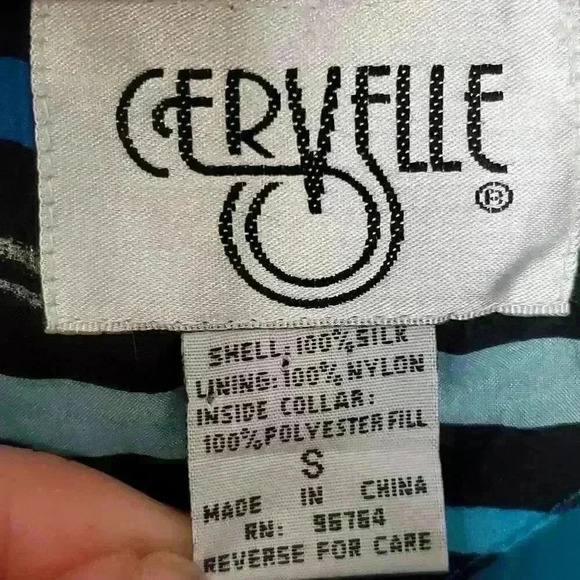 Cervelle Vintage Silk Jacket Size Small - Picture 9 of 11